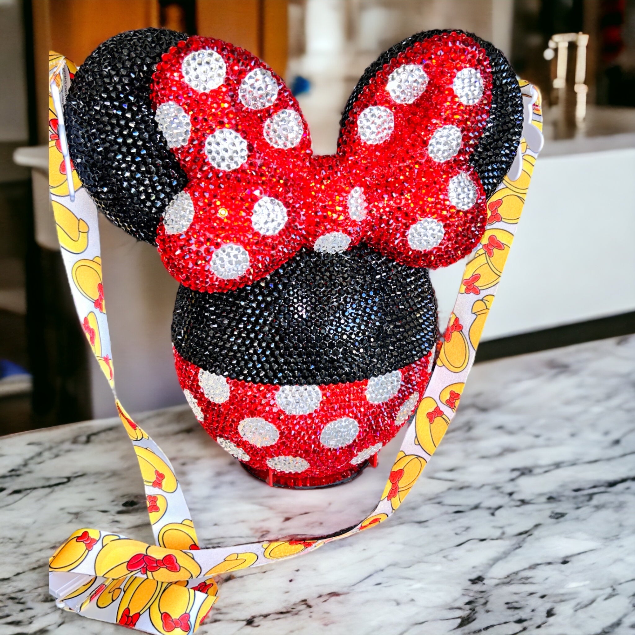 Fully Bling Minnie Mouse Popcorn Bucket