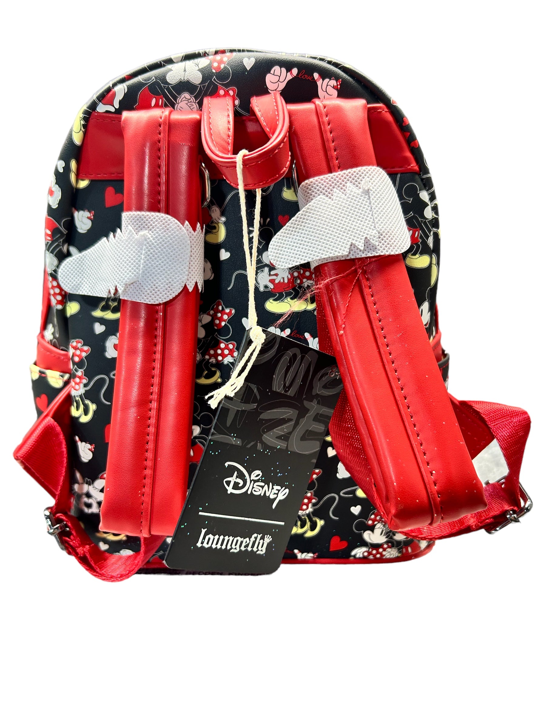 Loungefly Bling MickeyMinnie Heart Hands Backpack