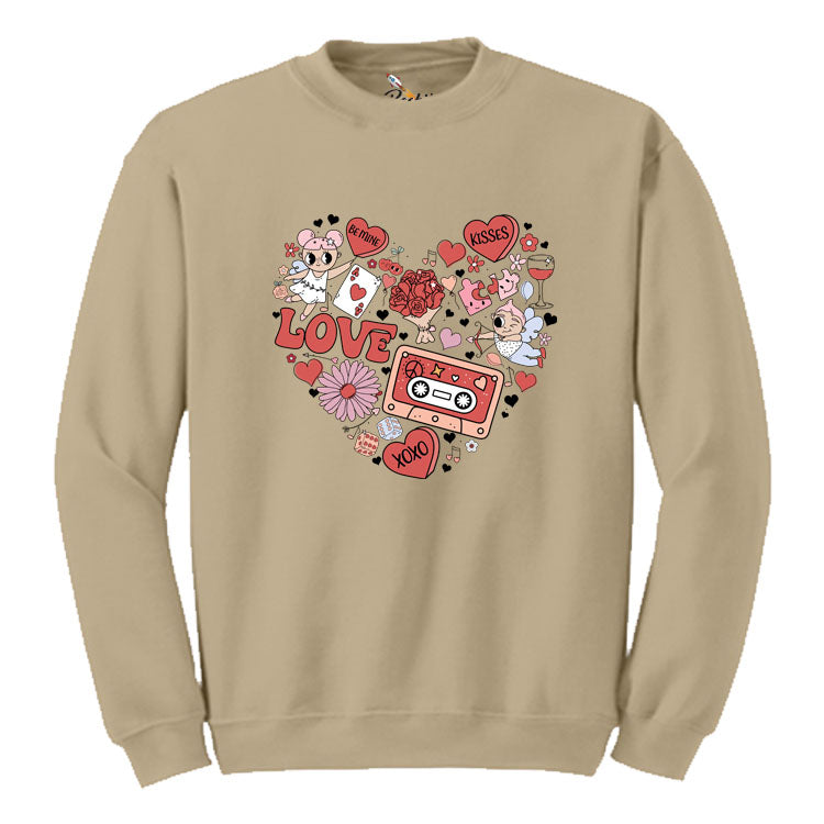 Valentine's Day Retro Graphic Sweatshirt