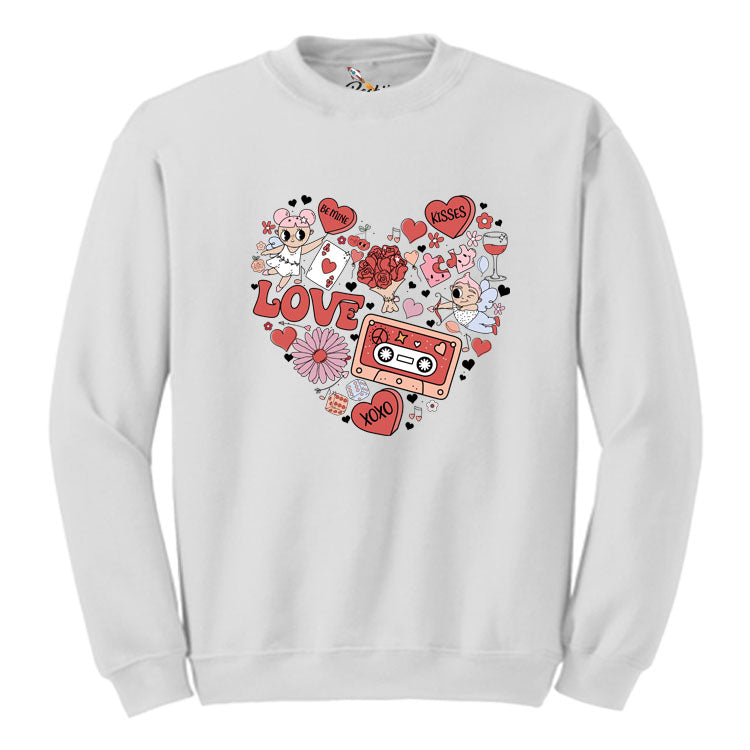 Valentine's Day Retro Graphic Sweatshirt