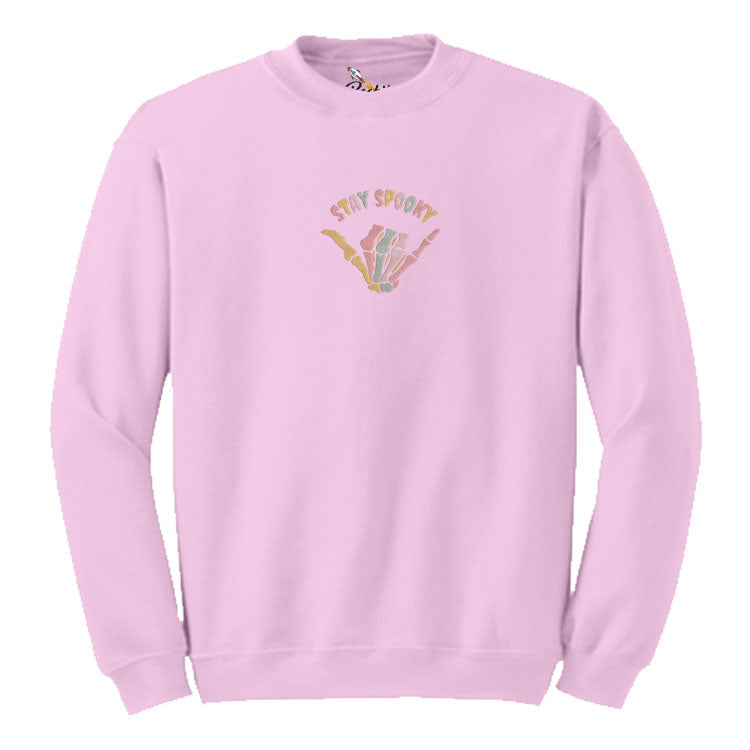 Stay Spooky  Embroidered  Sweatshirt