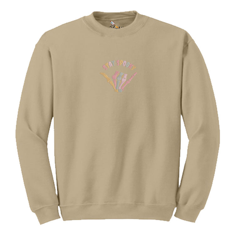 Stay Spooky  Embroidered  Sweatshirt