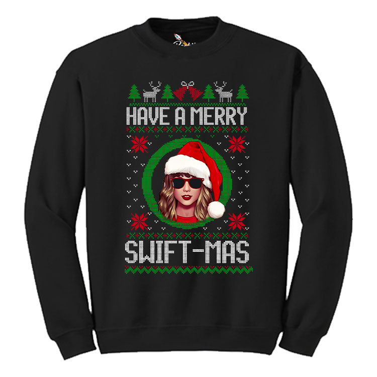 Have A Merry Swift-mas Sweatshirt. Taylor Swift Sweater Fan Gifs