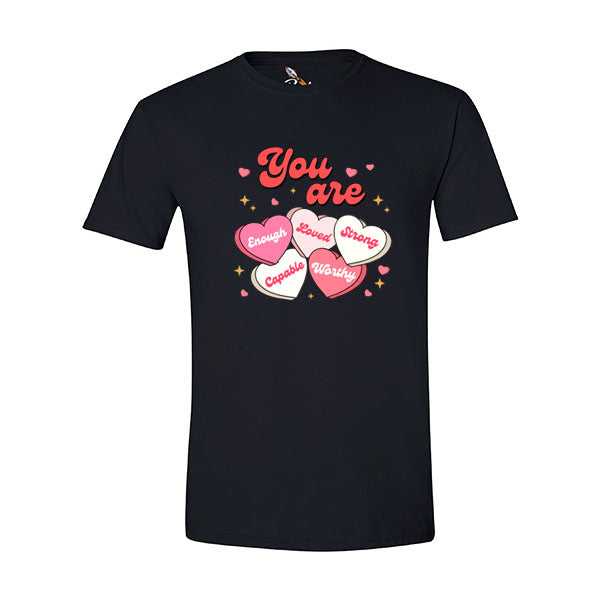 Positive Sweethearts Words Graphic Tee