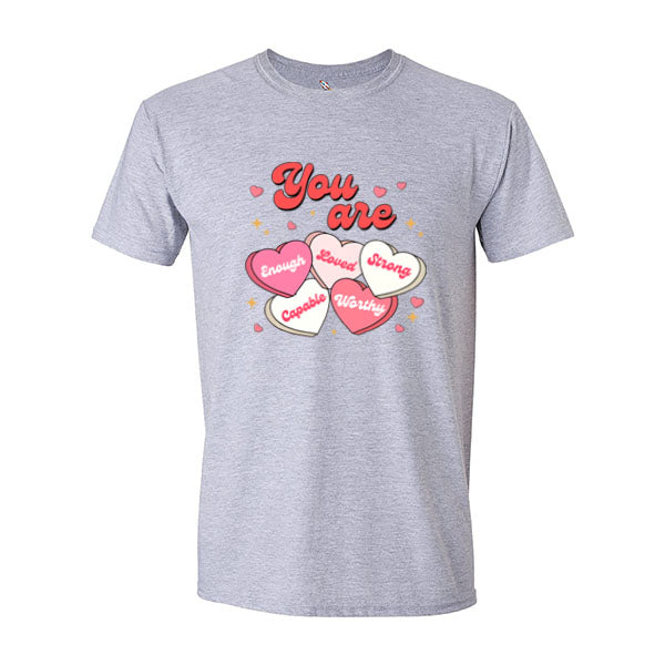 Positive Sweethearts Words Graphic Tee