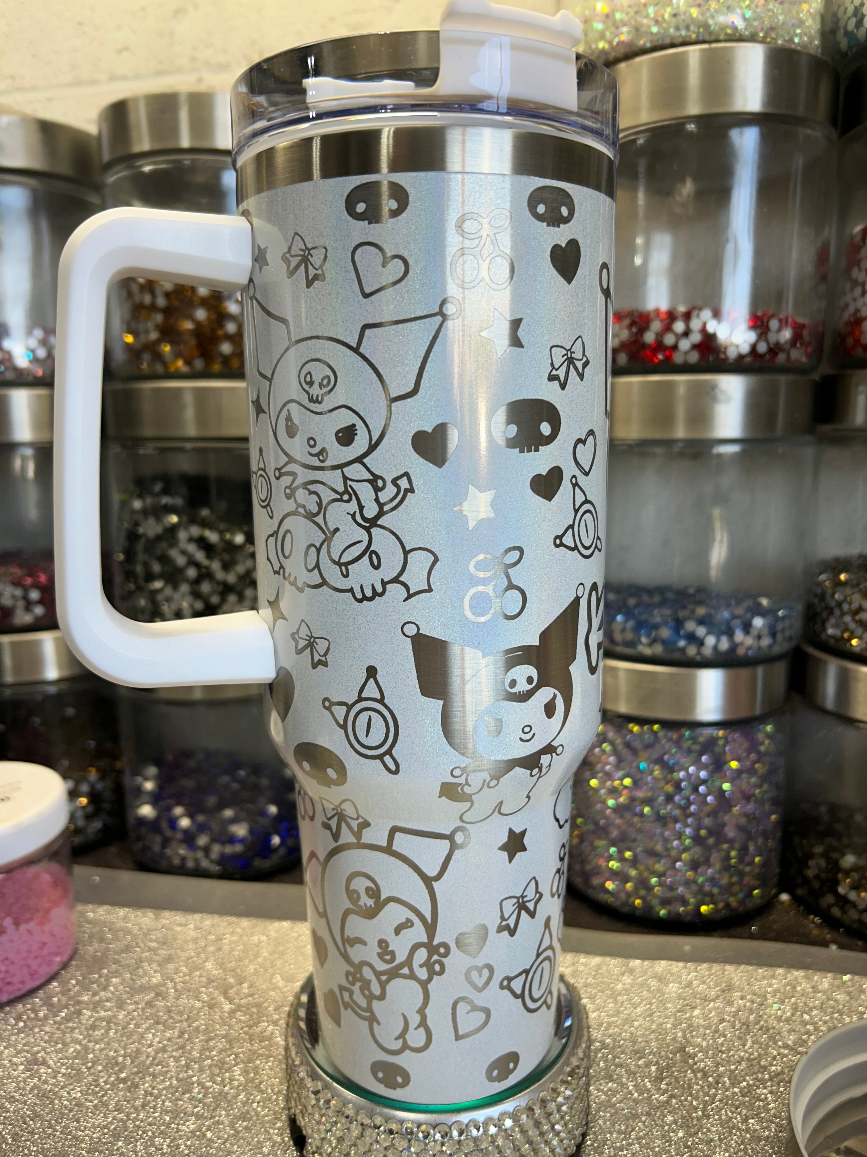 Kuromi  Laser Engraved 40oz tumbler