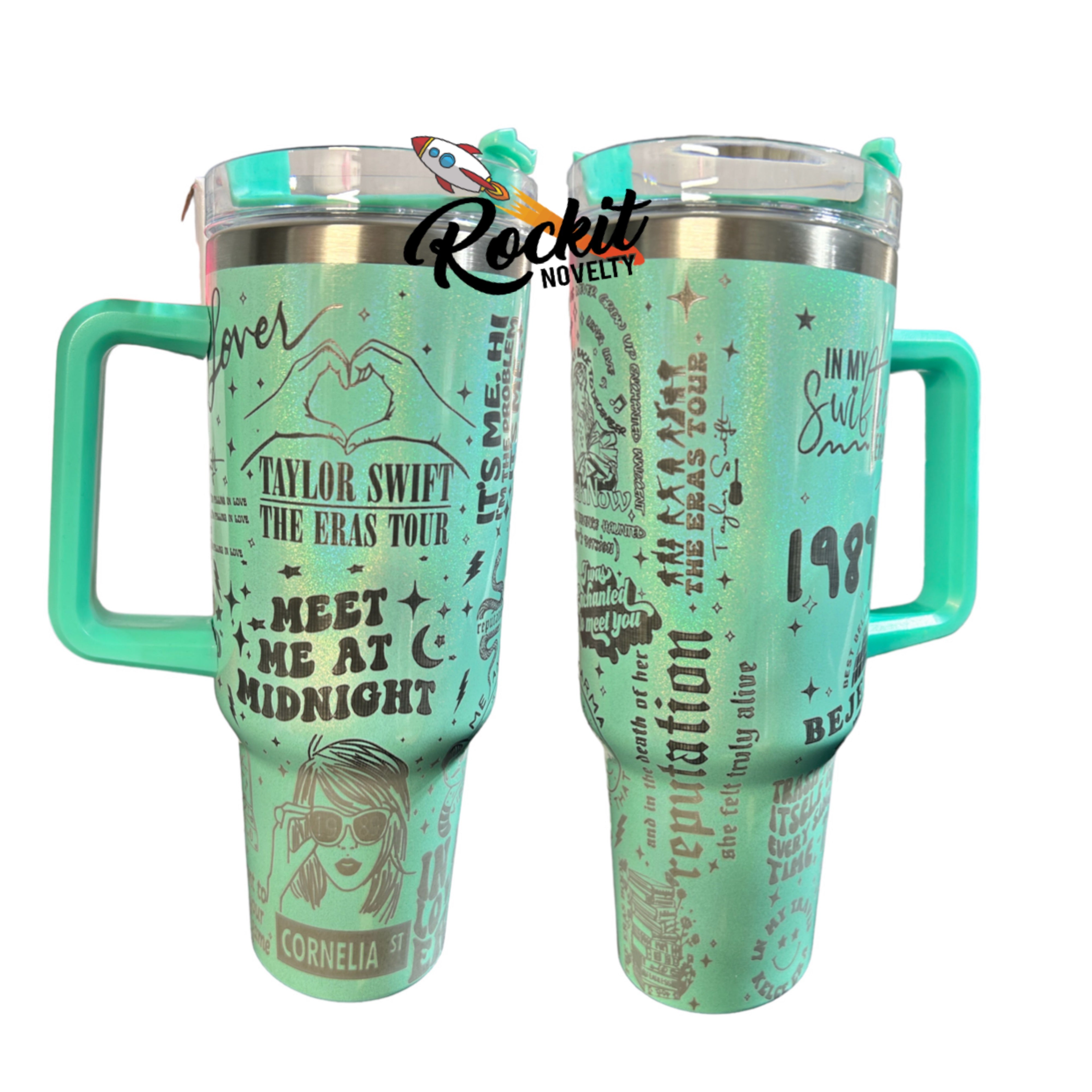 Laser Engraved Taylor Swift Eras Tour 40oz Full Wrap Tumblers