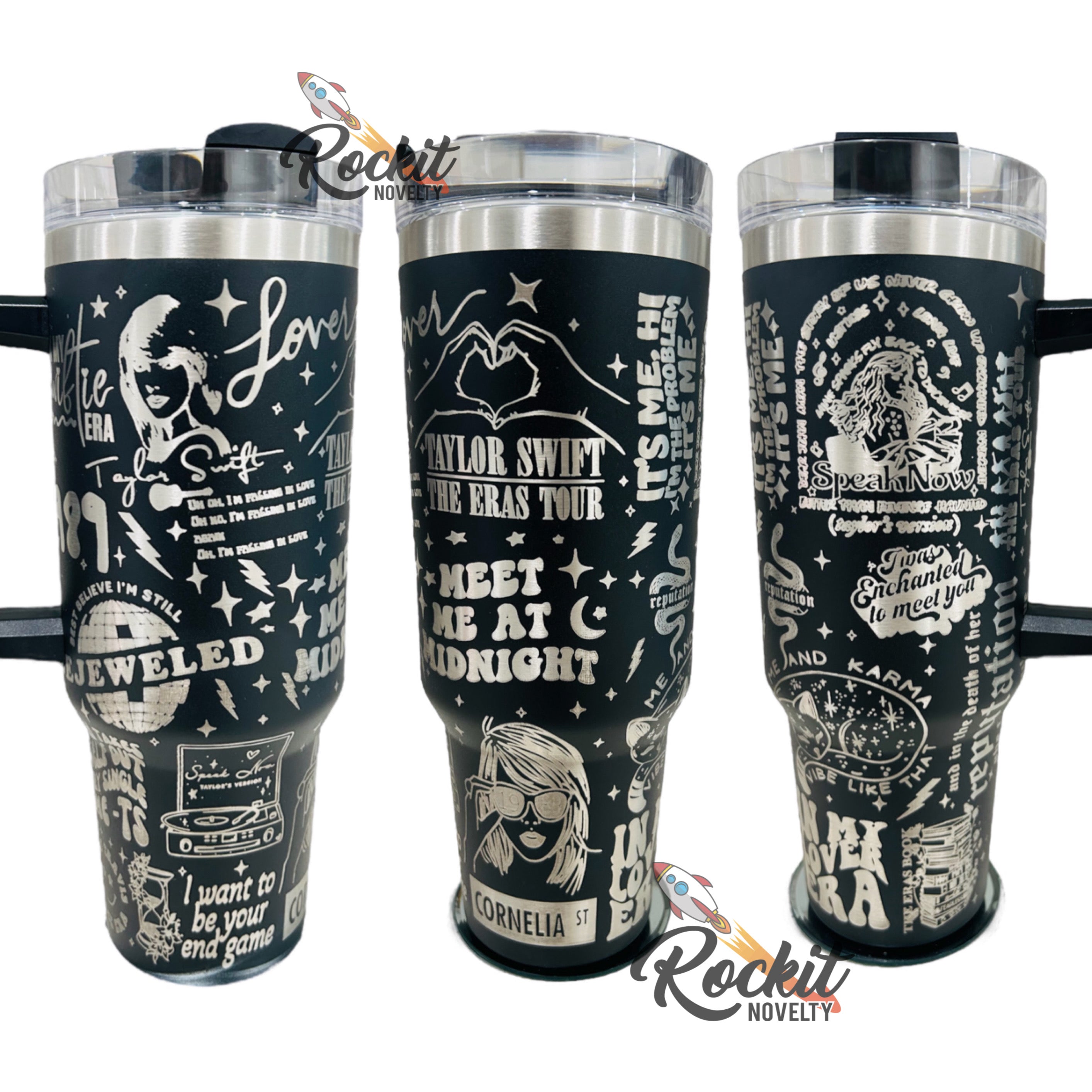 Laser Engraved Taylor Swift Eras Tour 40oz Full Wrap Tumblers