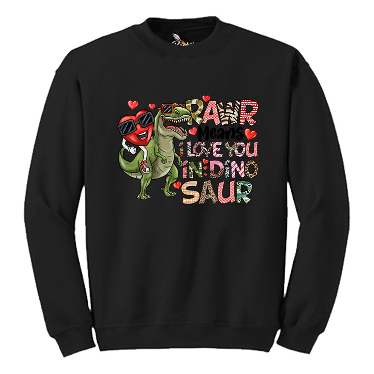 Dinosaur Love Graphic Crewneck