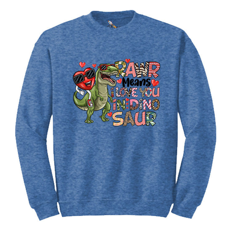 Dinosaur Love Graphic Crewneck