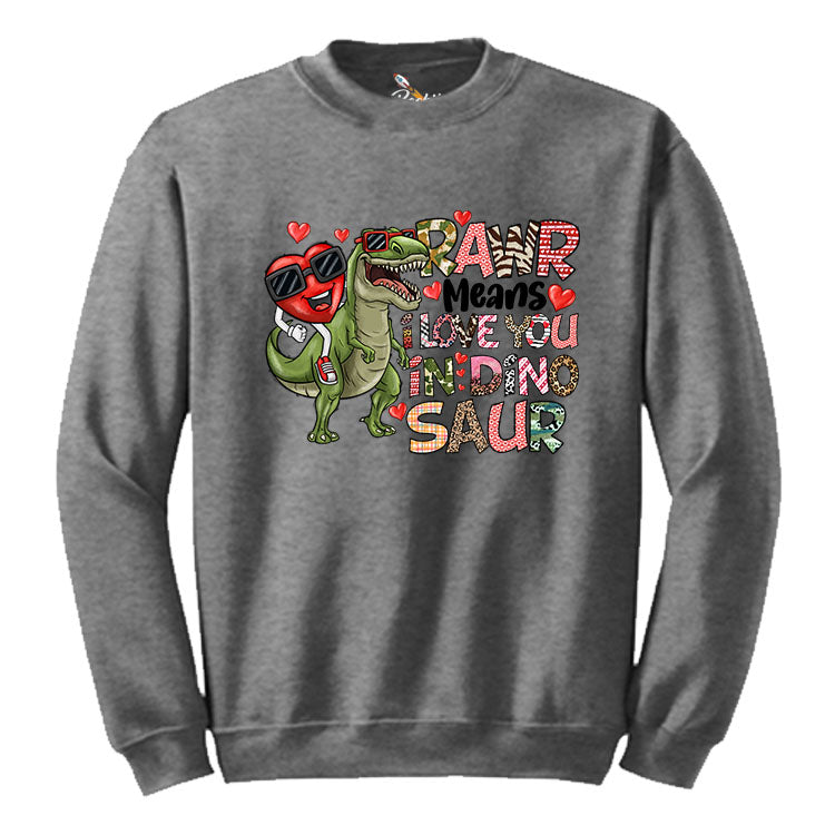 Dinosaur Love Graphic Crewneck