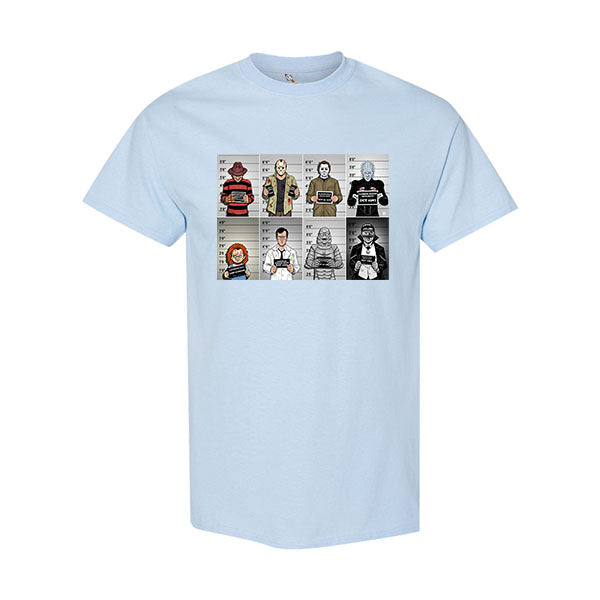 Horror Movies Mugshot Tee