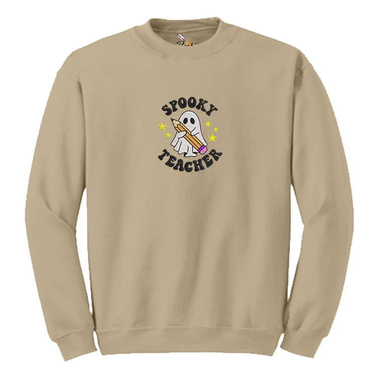 Spooky Teacher Embroidered  Sweatshirt